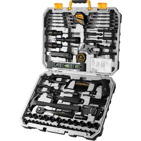 DEKOPRO 218-Piece General Household Hand Tool kit, Professional Auto Repair Tool Set for Homeowner, General Household Hand Tool Set with Plier, Screwdriver Set, Socket Set, with Portable Storage Case in Saudi Arabia