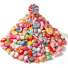 200Pcs Candy Resin Charms Flatback for Nail Art, Slime & Crafts in Kuwait