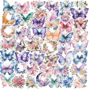 60 Pieces Maple Leaf Transparent Stickers for Scrapbooking, Fall Autumn Leaves Stickers Supplies Journal Stuffers for Adult Card Making Letters DIY (Leaf) in Kuwait