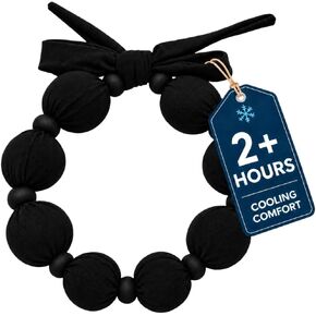 Beat Hot Flashes in Style! Nano-Ice Cooling Necklace - Black in Kuwait