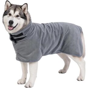 Dog Bathrobe Super Absorbent Quick Drying with Adjustable Strap in Saudi Arabia