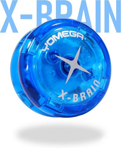 Yomega X-Brain yoyo - Professional Yoyo for Kids and Beginners, 4-Way Auto Return Yo Yo Best for String Tricks + Extra 2 Strings & 3 Month Warranty (Blue) in Saudi Arabia