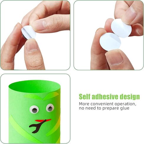 Googly Eyes Self Adhesive, 1680 Pcs Multi-Color Assorted Sizes for Crafts in Kuwait