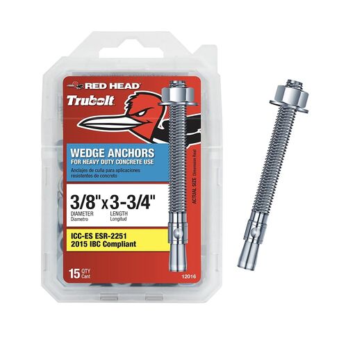Red Head 3/8 in. x 3-3/4 in. Wedge Anchor 15CT in Kuwait