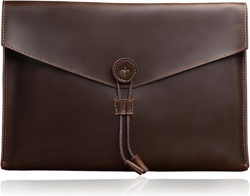 Carrier Bag Case Genuine Leather Portfolio Folder Document Organizer Laptop & Tablet,Folio Case for Men & Women in Saudi Arabia