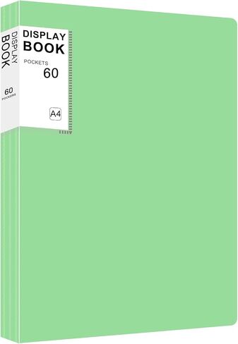 Document Portfolio Binder, 60 Pocket Display Folder with Sleeves 8.5x11 in Saudi Arabia