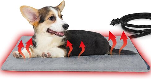 Pet Heating Pad for Cats and Dogs, cat House Heated Cat Bed, Auto Temperature Control, Waterproof, Electric, 20 x 16 Inch in Kuwait