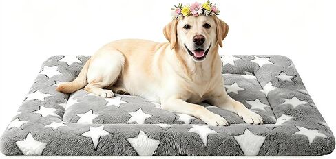 Dog Bed Mat - Soft Crate Pad for Kennel, Durable Pet Bed for Small Dogs & Cats - Comfort Support for Pet Crate, Cage, House in Saudi Arabia