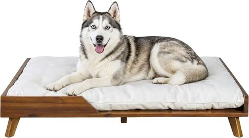 PETMAKER Elevated Dog Bed for Medium to Large Pets, Natural, 36" x 29.5" in Kuwait