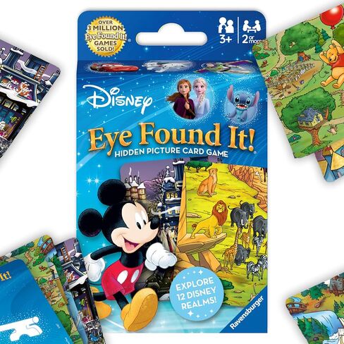 Ravensburger Eye Found It! World of Disney Card Game - Fun and Educational Spot It for Toddlers, Preschoolers, Boy and Girls Ages 3-8 - Family-Friendly for Endless Fun in Kuwait