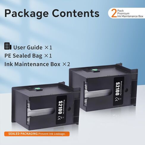 F570 Maintenance Box (C13S210057/S2100/SC13MB) Compatible Replacement for Surecolor SC-F570 SC-T3170 SC-T3170M SC-T3170X SC-T5170 SC-T5170M SC-T2170 Printers, F570 Ink Maintenance Box in Kuwait
