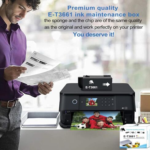 2-Pack E-T3661 Ink Maintenance Box Compatible for T3661 T366100 in Kuwait
