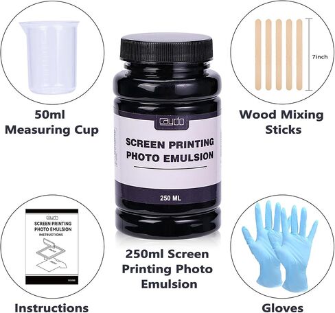 Caydo Screen Printing Photo Emulsion (8.5 oz), Diazo Sensitizer in Kuwait