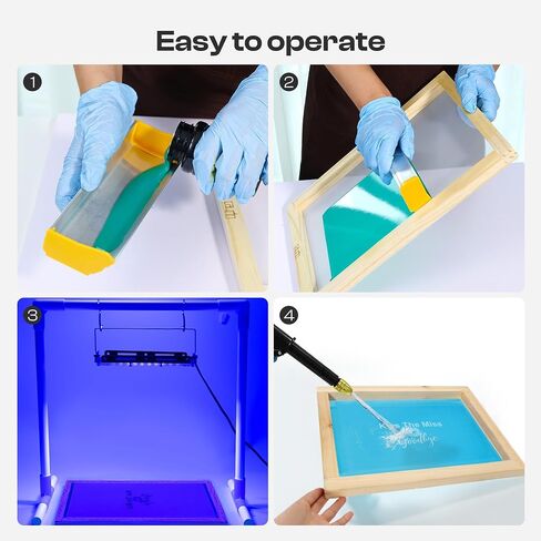 Caydo 3 Pcs Dual Edge Emulsion Scoop Coater with 10 PCS Wooden Sticks, 8'' 10'' 16'' Inch Aluminum Silk Screen Printing Coating Tool for Silkscreen Printing in Kuwait