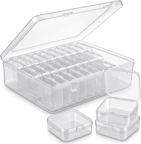 Bead Organizer Box, Mini, Clear, White in Kuwait