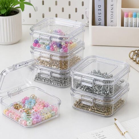 Bead Organizer Box, Mini, Clear, White in Kuwait