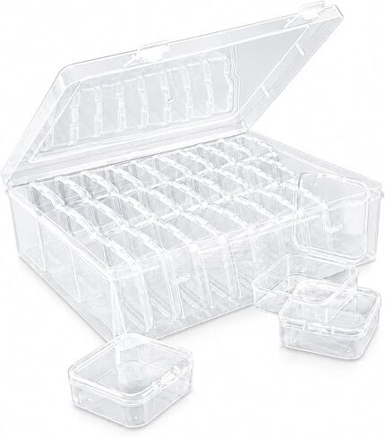 Bead Organizer Box, 31‑Pcs Small Plastic Storage Box, Mini Plastic in Kuwait