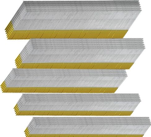 15 Gauge DA Angled Finish Nails, 34-Degree, 2-1/2 Inch 1000-Pack Galvanized, for Pneumatic, Electric Angled Finish Nailer in Kuwait