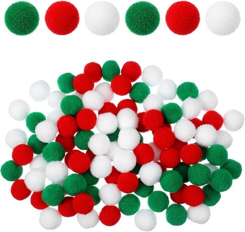 Pom Poms for Crafts, 200 PCS 1.5cm/0.6in Colorful Cute Pompoms for Crafts Portable Small Pom Poms for Making Hobby Supplies DIY Creative Craft Material Handicraft Decorations in Kuwait