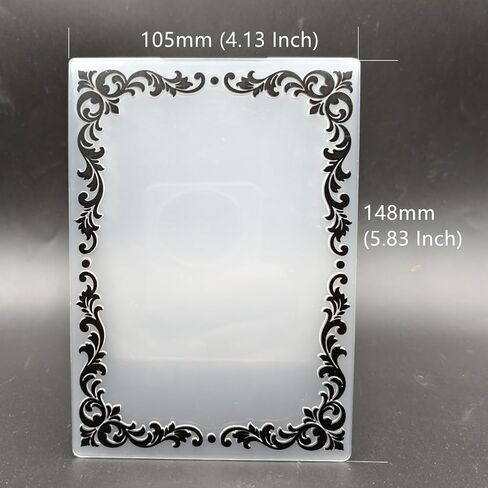Plastic Embossing Folder A6 Size Roman Border Paper Crafts Plastic Textured Impressions for Card Making Scrapbooking in Kuwait