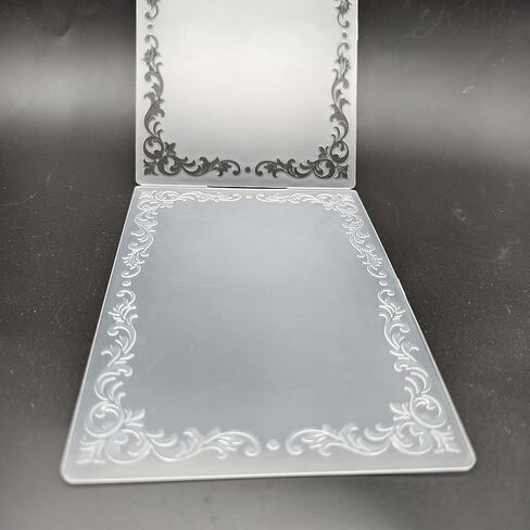 Plastic Embossing Folder A6 Size Roman Border Paper Crafts Plastic Textured Impressions for Card Making Scrapbooking in Kuwait