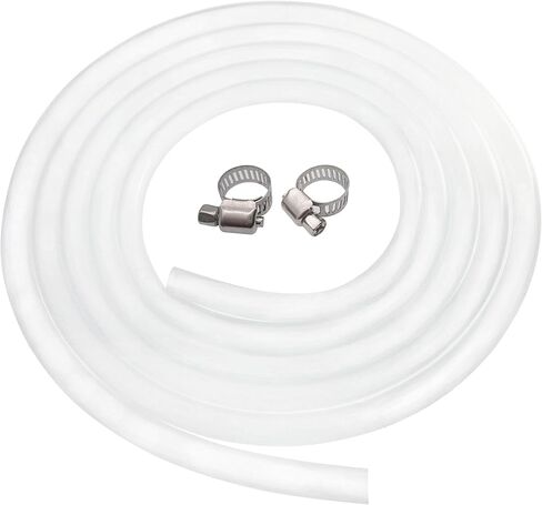 Silicone Tubing, Home Brewing and Winemaking Silicone Tubing, 10mm(3/8 inch) ID x 13mm(1/2 inch) OD, 10 ft, High Temp Food Grade Tube, Flexible Hose Pipe with Stainless Worm Gear Hose Clamps in Saudi Arabia