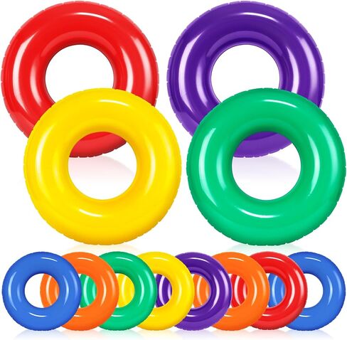 6 Pack 28 Inch Neon Inflatable Pool Float, Summer Pool Party for Adults in Kuwait