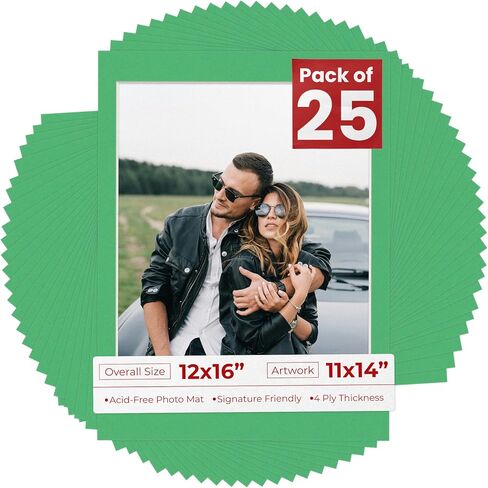 Poster Palooza 11x14 Mat for 12x16 Frame - Precut Mat Board Acid-Free Navy 11x14 Photo Matte Made to Fit a 12x16 Picture Frame, Premium Matboard | Pack of 1 Mat in Kuwait