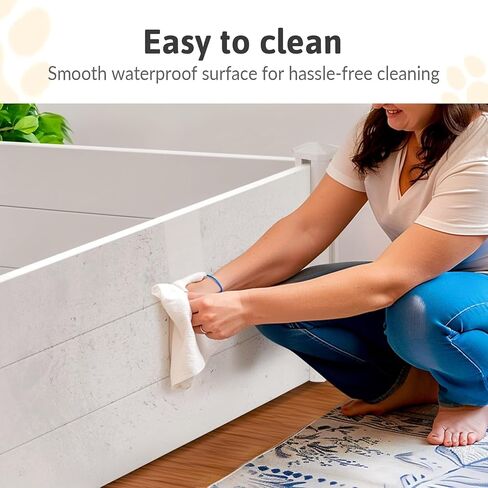 Whelping Box for Large Breed Dogs, Whelping Box for Puppies, PVC Puppy Playpen, Waterproof & Rustproof Whelping Pen, Puppy Whelping Supplies, Raised Garden Bed, Indoors & Outdoors, 48x48x18 in, White in Saudi Arabia