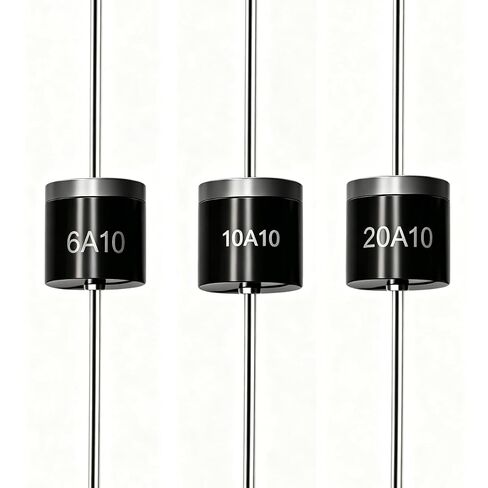 Tnisesm 20 Pcs 6A10, 10A10, 20A10 Rectifier Diode Kit 1000 Volt Electronic Silicon Diodes 6A10-10A10-20A10 in Kuwait