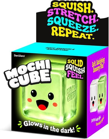 Mochi Cube - Glow in the Dark Big Stress Squishy Fidget Toy - Slow Rising in Kuwait