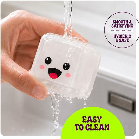 Mochi Cube - Glow in the Dark Big Stress Squishy Fidget Toy - Slow Rising in Kuwait