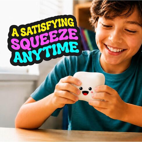 Mochi Cube - Glow in the Dark Big Stress Squishy Fidget Toy - Slow Rising in Kuwait