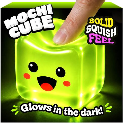 Mochi Cube - Glow in the Dark Big Stress Squishy Fidget Toy - Slow Rising in Kuwait