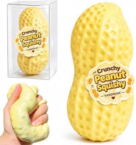 Crunchy Peanut Squishy Toys, Squeeze Fidget Toys for Stress Anxiety Relief in Kuwait