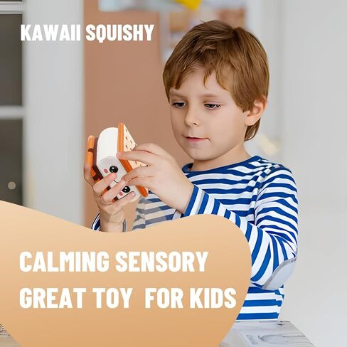 Anboor Squishies Smore Slow Rising Squishy Toy for Kids Soft Cookies Sandwich Scented Stress Relief Realistic Food Cute Squeeze Squish Toy in Kuwait