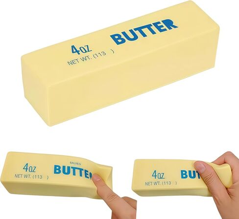 Giant Butter Squishy Toys,Soft Slow Rising Butter Stick Squishy,Realistic Food Squishies,Big Squishy Butter Stress Relief Squeeze Toy (Large) in Kuwait
