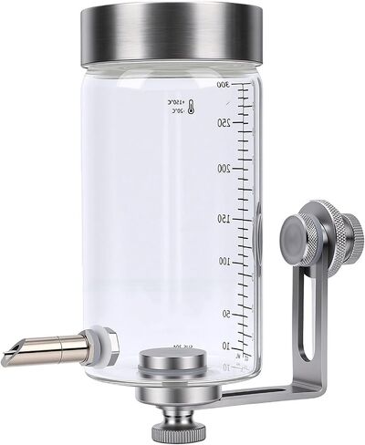 Naroote Bird Water Dispenser Magnetic Borosilicate Glass 300ml in Kuwait