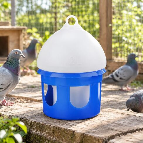 Pigeon Waterer with Hanging Loop Leak-Resistant Hanging Bird Water Dispenser Convenient Bird Water Drinker for Animal Care in Kuwait