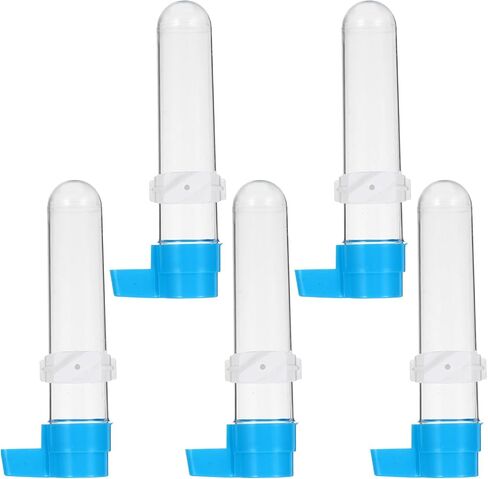5pcs Parrot Water Fountain Plastic 120ml Bird Cage Drinking Bottle in Kuwait
