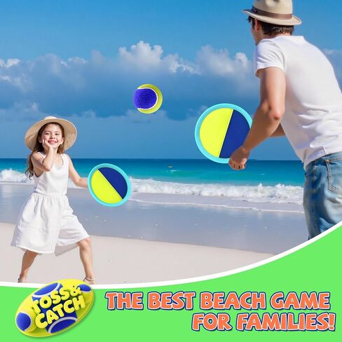 Toss and Catch BallSet, Beach Toys for Kids, Outdoor Toys, Yard Games in Kuwait