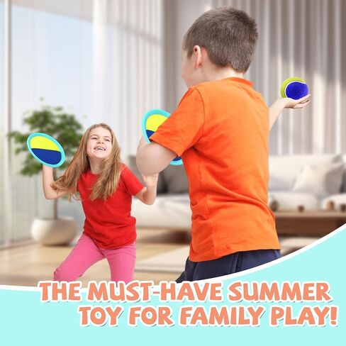 Toss and Catch BallSet, Beach Toys for Kids, Outdoor Toys, Yard Games in Kuwait