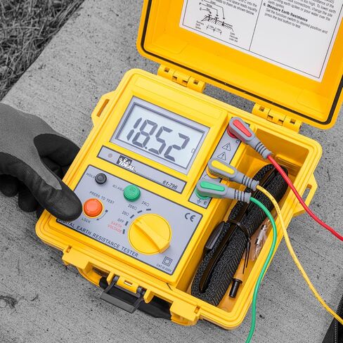 IDEAL INDUSTRIES INC. 61-796 Earth Ground Resistance Tester, 3-Pole, Carrying Case Included,Yellow,Green,Red in Saudi Arabia