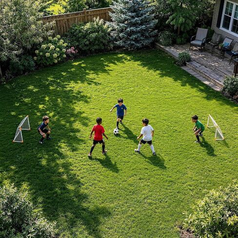 Soccer Goal Toy Set for Kids, Luminous LED Soccer Ball, Outdoor Sport Games in Kuwait