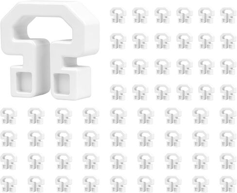 60 Pack Soccer Net Clips, Heavy Duty Plastic Soccer Goal Net Clips, Universal Twist Lock Net Clips for Soccer Goal, Durable Football Net Fasteners for Standard Soccer Goals in Kuwait