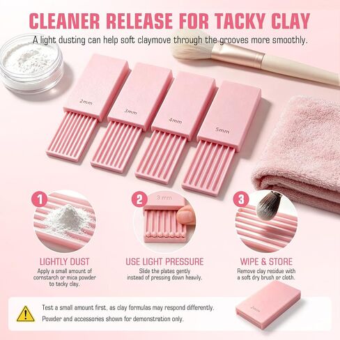 Clay Gel Ball Maker Tool, Nail Art Bead Roller for 3D Gel Flowers | Polymer Clay Roller 2-5mm, Sphere Shaping Mold for Round Beads, Earrings, Jewelry, Charms and Miniature DIY Craf, Pink in Kuwait