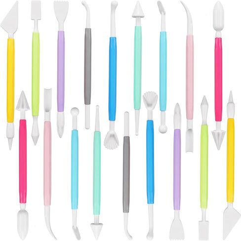 18Pcs Plastic Air Dry Clay Tools Double Ended Clay Modeling Tools Set in Kuwait