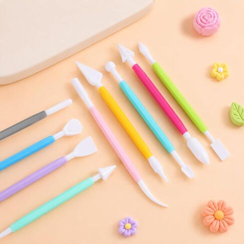 18Pcs Plastic Air Dry Clay Tools Double Ended Clay Modeling Tools Set in Kuwait