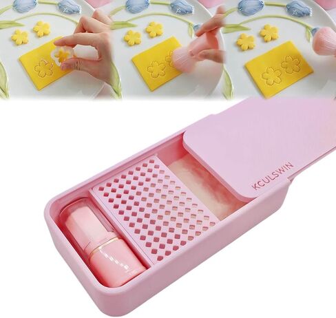 Cornstarch Tapper Box for Polymer Clay with Brush in Kuwait