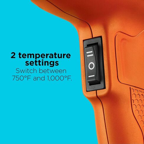 BLACK+DECKER Heat Gun, 1350 Watt, Dual Temperature Settings, Corded (HG1300) in Kuwait